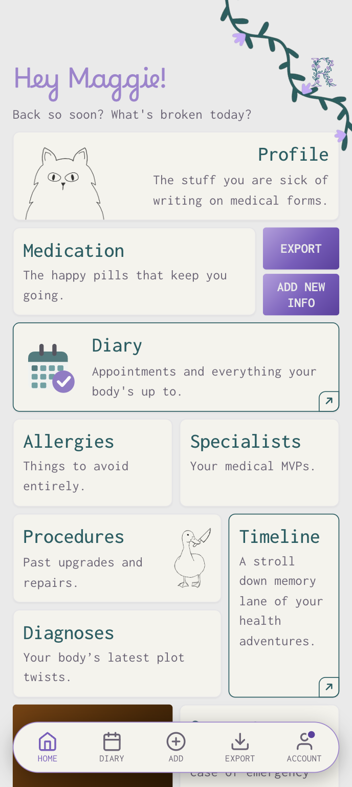Relentless app screenshot